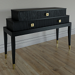 Премиальная Консоль с тремя ящиками Elsa Dreams Black варинант исполнения - 1 | Loft Concept в Липецке