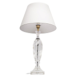 Настольная лампа хрустальная с белым абажуром Diamond Facets варинант исполнения - 2 | Loft Concept в Липецке