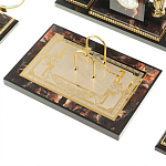 Настольный письменный набор из яшмы и долерита с декором в виде коня Manager Organizer варинант исполнения - 5 | Loft Concept в Липецке