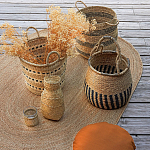 Корзина из плетеного морского тростника Leta Wicker Basket варинант исполнения - 5 | Loft Concept в Липецке