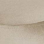 Банкетка круглая бежевый велюр на 4-х металлических ножках черного цвета SANJAY варинант исполнения - 4 | Loft Concept в Липецке