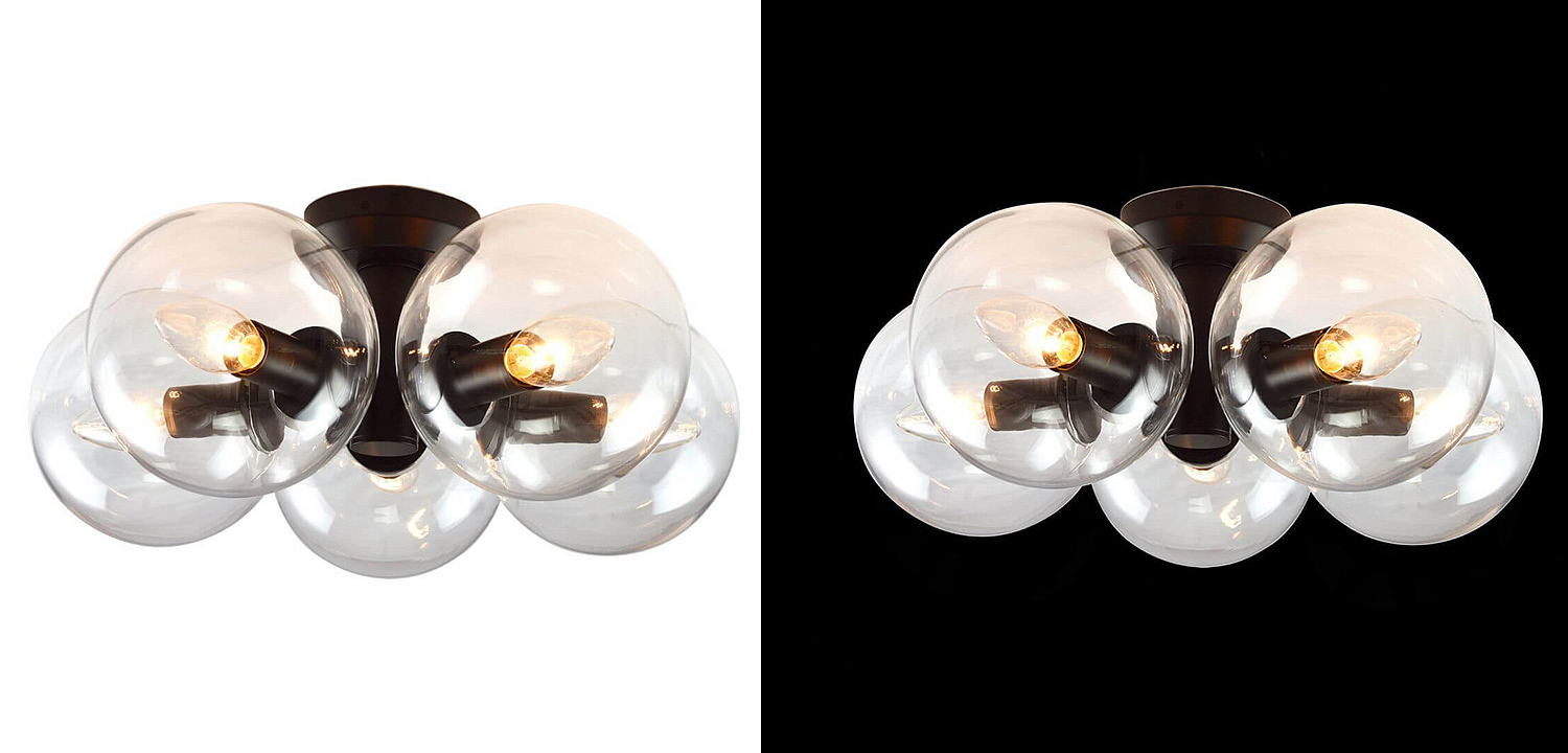 Потолочный светильник Modo 5 Globes Ceiling Lamp 41 Потолочный светильник Modo 5 Globes Ceiling Lamp 41 - Loft-Concept в Липецке