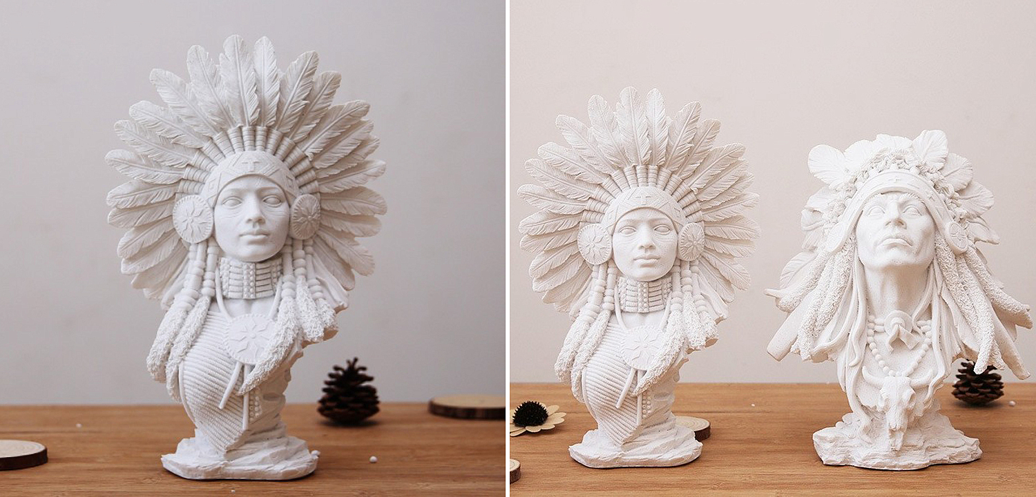 Native american indian figurine B Native american indian figurine B - Loft-Concept в Липецке