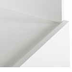 Стеллаж книжный белый с 3-мя открытыми полками и дверкой Strict Lines варинант исполнения - 3 | Loft Concept в Липецке