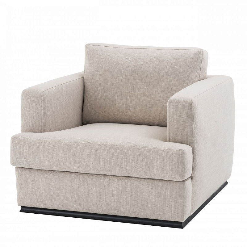 Кресло Eichholtz Chair Hallandale Бежево-серый Черный Кресло Eichholtz Chair Hallandale Бежево-серый Черный в Липецке | Loft Concept