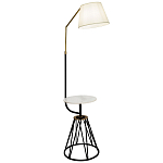 Торшер с абажуром и приставным столом Ottavio Lighting and Furniture Floor Lamp варинант исполнения - 1 | Loft Concept в Липецке