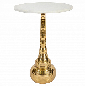 Кофейный стол с белой столешницей из мрамора Table White Marble
