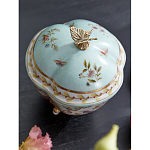 Шкатулка голубого цвета с цветочными орнаментами Blue Garden варинант исполнения - 4 | Loft Concept в Липецке