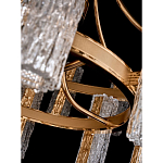 Люстра двухъярусная круглая с текстурными цилиндрическими плафонами Glimpse варинант исполнения - 8 | Loft Concept в Липецке