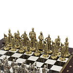 Шахматы в ларце из натуральных камней Долерит Малахит Мрамор Decorative Thematic Chess Русь варинант исполнения - 2 | Loft Concept в Липецке