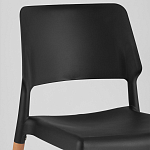 Пластиковый стул на ножках из массива бука Ferret Black 4 шт варинант исполнения - 7 | Loft Concept в Липецке