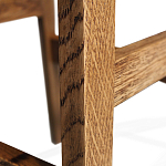 Барный стул со спинкой на 4-х деревянных ножках Коричневый Велюр Vendramin Chair  варинант исполнения - 7 | Loft Concept в Липецке