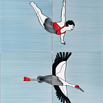 Плитка с узором Аист варинант исполнения - 3 | Loft Concept в Липецке