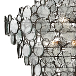 Люстра с каскадом из круглых прозрачных декоративных элементов Harmony of Light варинант исполнения - 1 | Loft Concept в Липецке