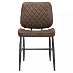 Стул с темно-коричневой обивкой из экокожи Benderson варинант исполнения - 1 | Loft Concept в Липецке