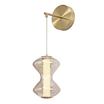 Бра светодиодное с стеклянным волнообразным плафоном Amphora of Light варинант исполнения - 3 | Loft Concept в Липецке