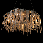 Люстра круглая подвесная с металлическими дугами и длинными цепочками 80 см Atlantis Chain варинант исполнения - 8 | Loft Concept в Липецке