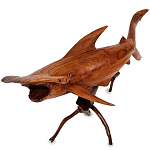 Статуэтка акула-молот деревянная Hammer варинант исполнения - 1 | Loft Concept в Липецке