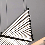 Люстра в виде распахнутых крыльев из тонких металлических планок Flight of Freedom варинант исполнения - 10 | Loft Concept в Липецке