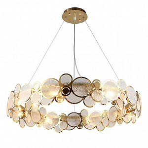 Люстра с рельефным стеклом Golden Circles
