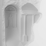 Встраиваемый в стену гипсовый светильник под покраску в античном стиле Antiquity Athena варинант исполнения - 8 | Loft Concept в Липецке