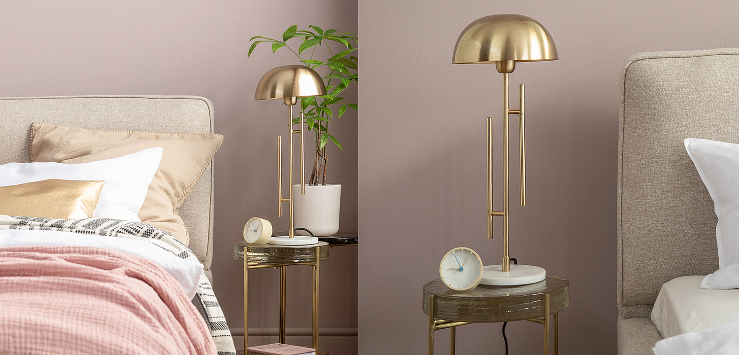 Настольная лампа Geometric Brass Table Lamp Настольная лампа Geometric Brass Table Lamp - Loft-Concept в Липецке