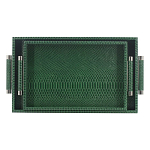 Комплект из двух прямоугольных подносов зеленого цвета Serpent варинант исполнения - 1 | Loft Concept в Липецке