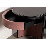 Дизайнерский письменный стол овальной формы с 2-мя выдвижными ящиками по бокам Parsec варинант исполнения - 4 | Loft Concept в Липецке