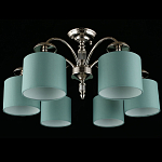 Люстра потолочная Nikoletta с бирюзовым плафоном варинант исполнения - 2 | Loft Concept в Липецке