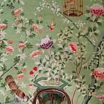 Обои ручная роспись Belvoir Pistachio варинант исполнения - 4 | Loft Concept в Липецке