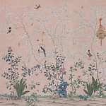 Обои ручная роспись Cecily pink варинант исполнения - 1 | Loft Concept в Липецке