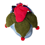 Подушка из джинсовой одежды и вязания Heart&Brain варинант исполнения - 1 | Loft Concept в Липецке