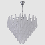 Люстра с подвесками из рифленного стекла в форме капель Textured Glass Chandelier варинант исполнения - 12 | Loft Concept в Липецке