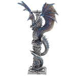 Подсвечник в виде Дракона Grey Blue Dragon Candlestick варинант исполнения - 3 | Loft Concept в Липецке