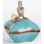 Фарфоровая шкатулка с птицей Eden Garden Blue варинант исполнения - 2 | Loft Concept в Липецке