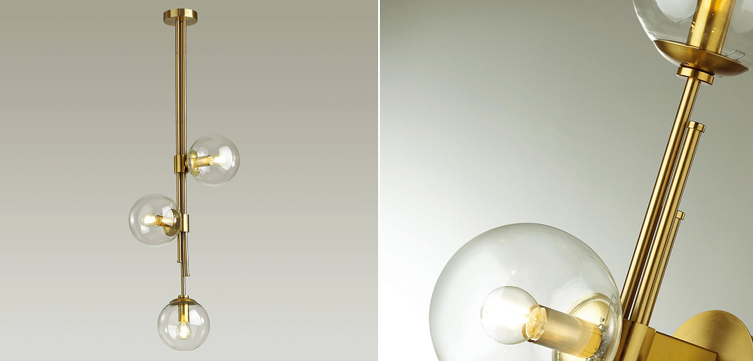 Светильник TRILOGY Ceiling Light Clear glass 100 Светильник TRILOGY Ceiling Light Clear glass 100 - Loft-Concept в Липецке