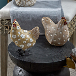 Статуэтка курица с текстурной поверхностью бежевого цвета Rustic Chicken варинант исполнения - 4 | Loft Concept в Липецке