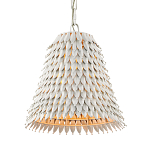 Подвесной светильник белый металлический в форме колокола White Natural Lines варинант исполнения - 2 | Loft Concept в Липецке