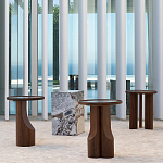 Приставной столик из массива дерева Walnut варинант исполнения - 12 | Loft Concept в Липецке