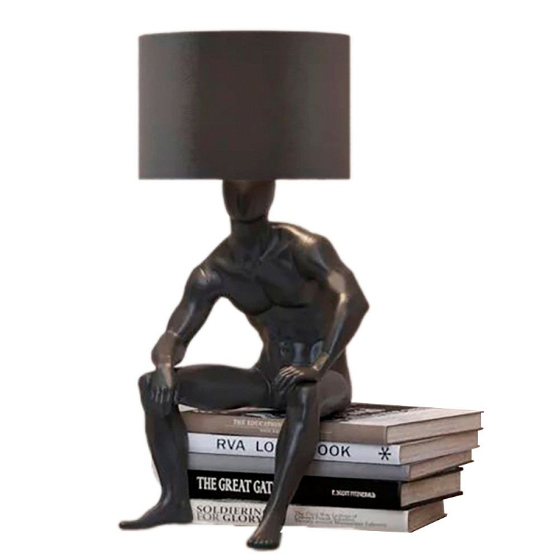 Настольная лампа с абажуром GERTY LAMP Белый Красный Золотой Черный Серебряный Настольная лампа с абажуром GERTY LAMP Белый Красный Золотой Черный Серебряный в Липецке | Loft Concept