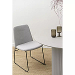 Стул мягкий светло-серый Chair Gray Runners варинант исполнения - 9 | Loft Concept в Липецке