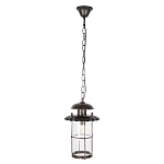 Уличный подвесной светильник с цилиндрическим плафоном на цепи Elysian Lanterns варинант исполнения - 1 | Loft Concept в Липецке