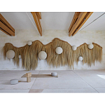 Большая дизайнерская Инсталляция из соломы RAFFIA Installation  варинант исполнения - 3 | Loft Concept в Липецке