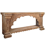 Большая Этническая Консоль с резным орнаментом  варинант исполнения - 1 | Loft Concept в Липецке