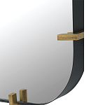 Зеркало настенное в черной металлической раме Mirror Cardinal варинант исполнения - 2 | Loft Concept в Липецке