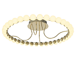 Люстра кольцевая потолочная с круглыми плафонами белого цвета PEARLS Suspension 60 варинант исполнения - 2 | Loft Concept в Липецке