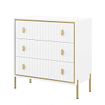 Комод белый глянцевый с тремя ящиками Antique Order варинант исполнения - 1 | Loft Concept в Липецке