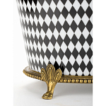 Фарфоровое кашпо Black and white square варинант исполнения - 4 | Loft Concept в Липецке