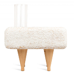 Керамический столик на деревянных ножках «Квадро» варинант исполнения - 4 | Loft Concept в Липецке