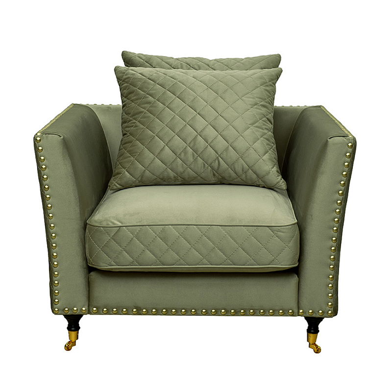 Кресло Jeannel Armchair Темно-синий Оливковый Кресло Jeannel Armchair Темно-синий Оливковый в Липецке | Loft Concept